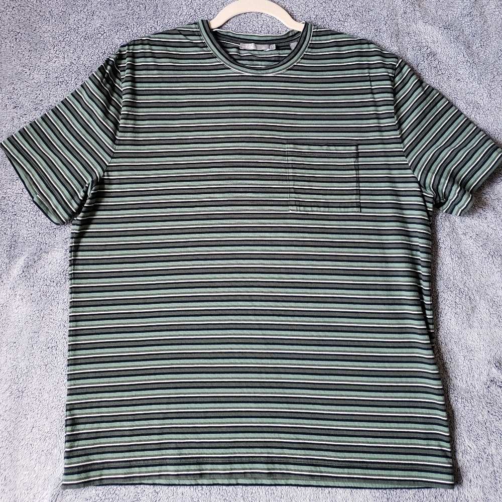 Vince Striped Green T-shirt